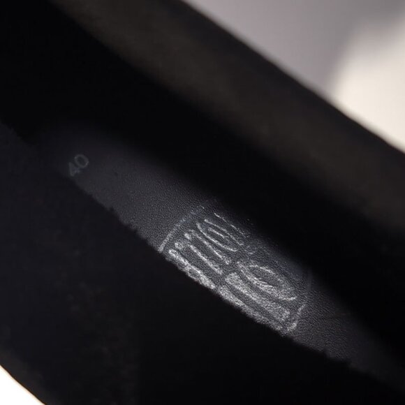 Loints of Holland Boots 40 'Lightning' Black Low Wedge Bootie Nubuck SZ … - Picture 7 of 9